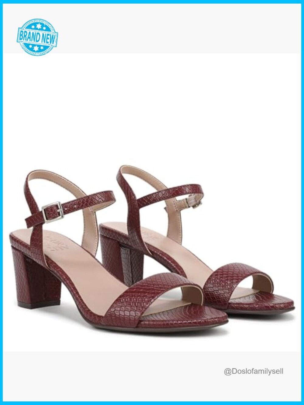 Versatile Minimal Block Heel Sandal Adjustable Buckle Non-Slip Outsole - Picture 7 of 7